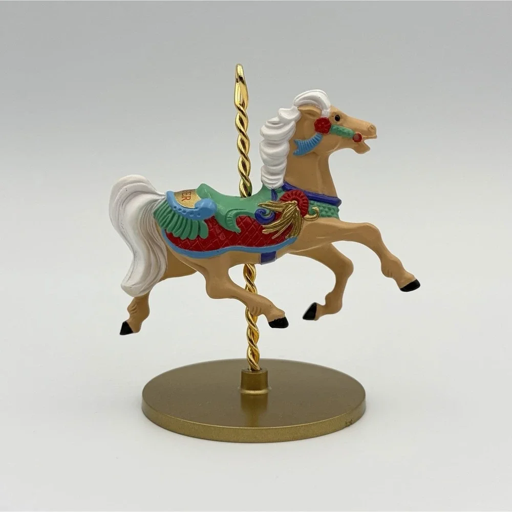 1989 Hallmark Keepsake Ornament Christmas Carousel Horse Ginger XPR9721 Vintage